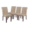 Flash Furniture 18.5 W, 27.5 L, 39.75 H 4-BT-P-BG-LEA-GG